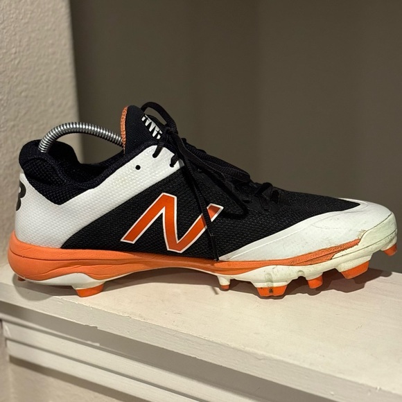 New Balance Baseball Cleats PL4040B4 Elements Black Orange Mens Size 12 - Picture 5 of 10
